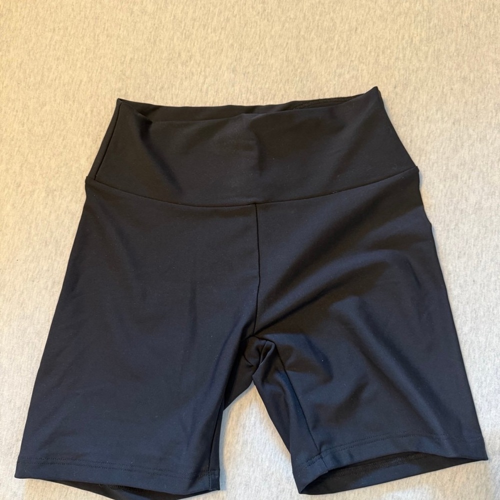 Skatie Black Bike Shorts High Waist Performance Wear